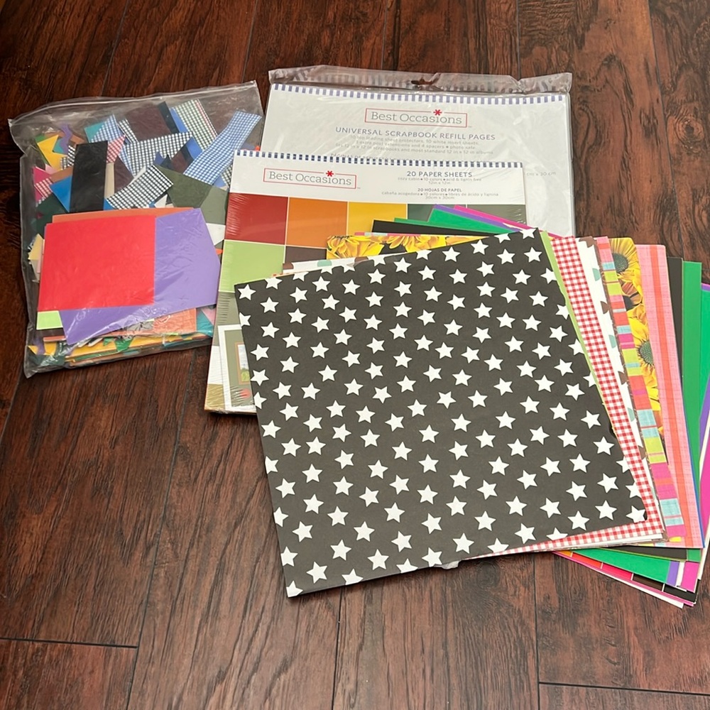 Assorted Scrap Book Supplies